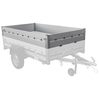 Sponde laterali in alluminio BIS per il rimorchio UNITRAILER GARDEN 230 KIPP ALU