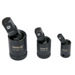 YATO YT-10643 Set giunti a impatto 1/4", 3/8", 1/2" 3 pezzi.