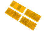 Set catadiottri riflettenti x4 Riflettore per rimorchi - arancione, 90 x 40 mm