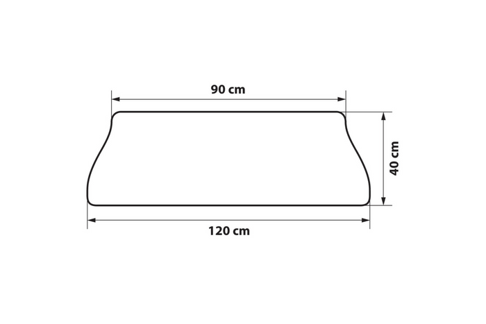 Tappetino protettivo paraurti posteriore LAMP copri bagagliaio 120x40cm