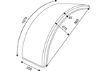 Coppia parafanghi per macchine agricole 16-24" DOMAR T10120 passaruota 960/355mm