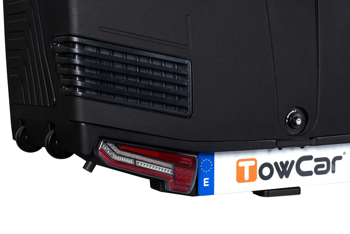Towbox V3 nero LED Edition - box portabagagli da montare sul gancio di traino