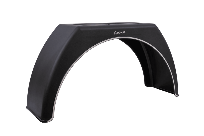 Parafango per rimorchio 15-17,5" DOMAR DK3114 passaruota piatto 950/300mm con finitura bianca