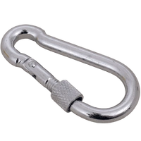 Moschettone con sicurezza per corde DROMET KSZ.6.60 moschettone per pompiere 6x60mm