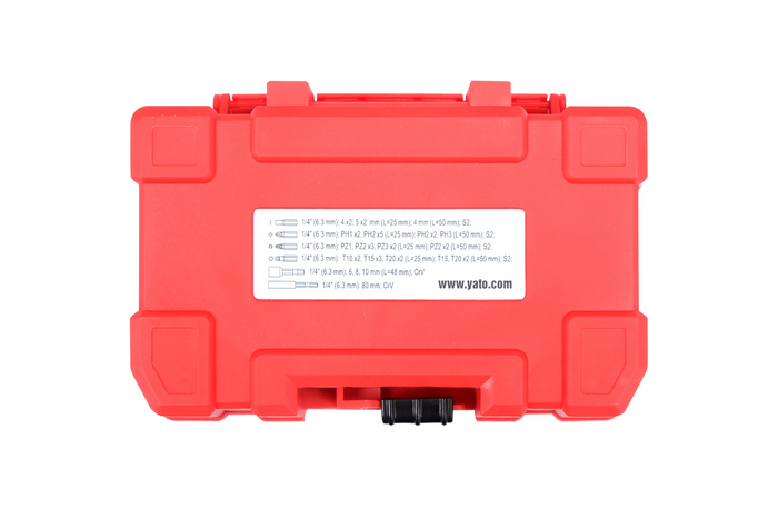 Set di punte per avvitatore a impulsi YATO YT-04616, 37 pezzi
