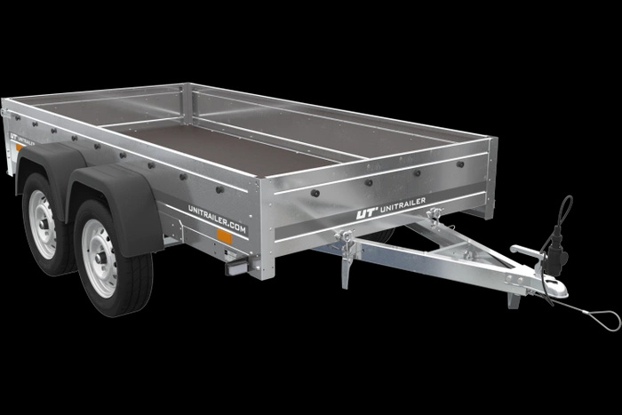 RIMORCHIO LEGGERO SENZA FRENI 264X125 CM UNITRAILER GARDEN TRAILER 264/2 KIPP