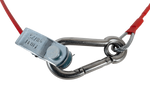 Corda di sicurezza di emergenza con sgancio rapido KNOTT con moschettone, 1200 mm