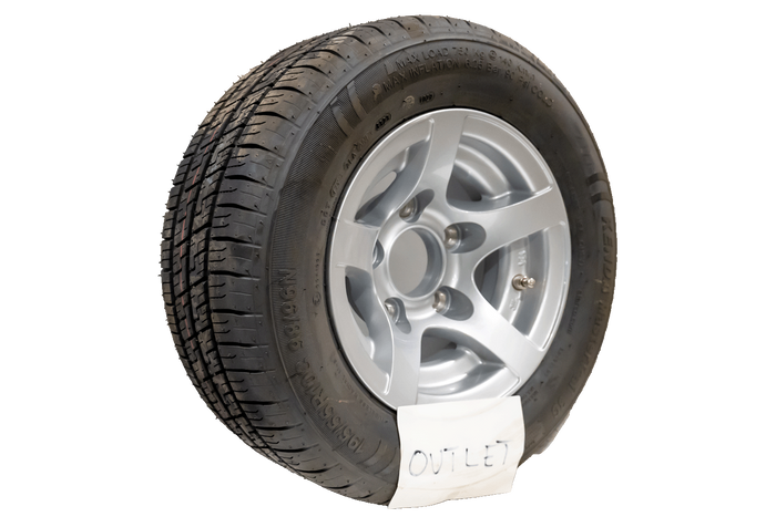 OUTLET Ruota rinforzata per rimorchio KENDA PNEUMATICO 195/55 R10C 98/96N CERCHIO ALU STARCO 6Jx10"H2 5x112 ET:-4