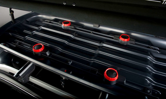 Box da tetto Inter Pack Traxer 6.6, nero metallizzato