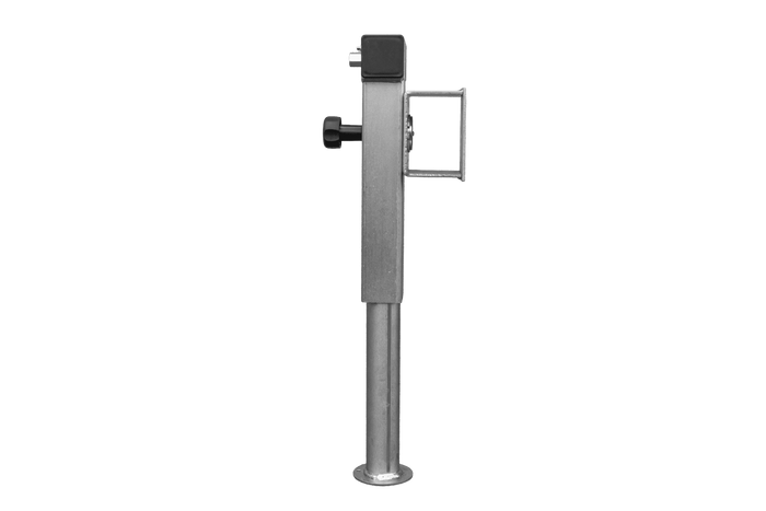 UNITRAILER D-110.000.049 supporto a manovella estensibile per rimorchio pianale da 1300 kg 410-645 mm