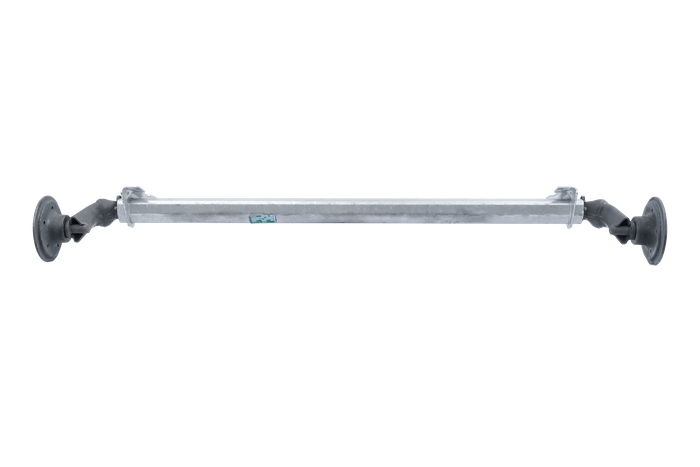 Asse AL-KO OPTIMA non frenato per rimorchio 750kg 1200mm 1630mm 5x112