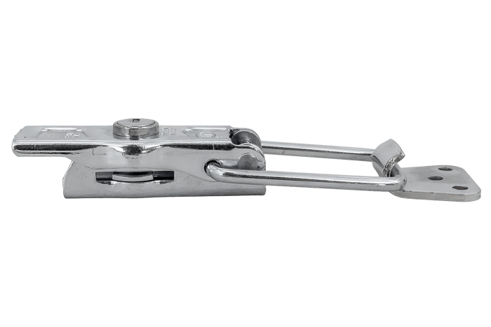 Gancio laterale con fissaggio STEELPRESS ZB-13A+Z-11A, serratura laterale del rimorchio completa con chiave