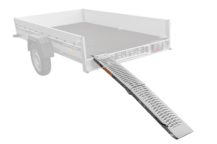 UNITRAILER ALR004 rampa pieghevole in acciaio per rimorchio, 170 cm, 227 kg