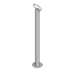 Supporto fisso con tubo corrugato KNOTT 6D6585.001 per rimorchio da 800 kg 48 mm 705 mm