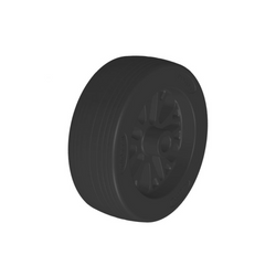 Ruota di scorta per ruotino di supporto KNOTT 6D7691.002, in plastica, 210x75 mm
