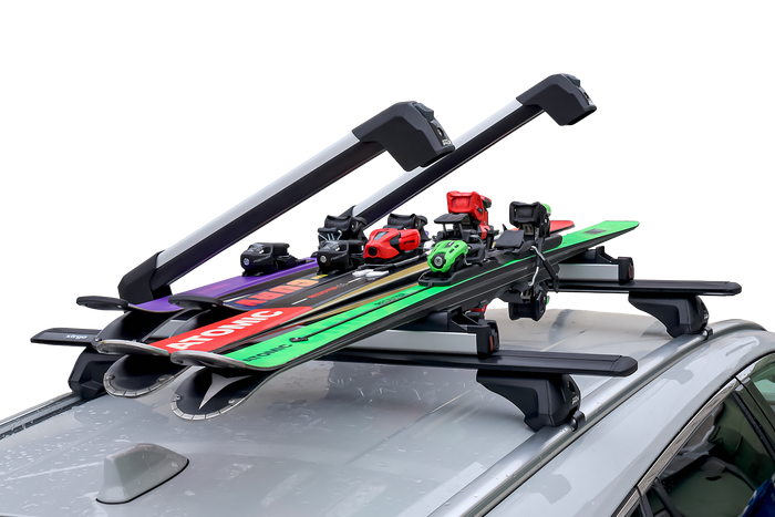 Inter Pack Frostline 4 - supporto in alluminio per 4 paia di sci o 2 snowboard