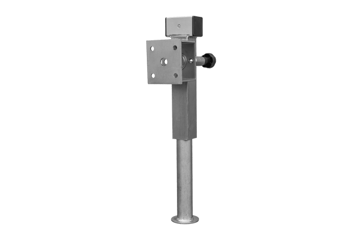 UNITRAILER D-110.000.049 supporto a manovella estensibile per rimorchio pianale da 1300 kg 410-645 mm