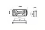 Fanali posteriori KAMAR X-SPIDER L2430+L2431 con attacco a baionetta a 5 pin e 7 funzioni (sinistra + destra).