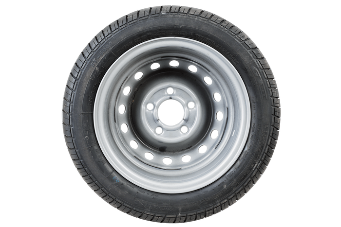 OUTLET Ruota per rimorchio rinforzata PNEUMATICO GT Radial 195/50 R13C 104/101N CERCHIO KENDA 6Jx13"H2 5x112 ET:30