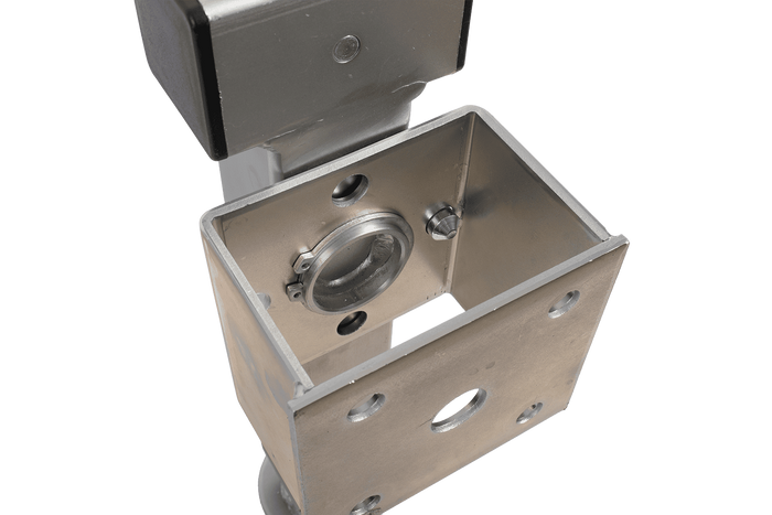 Supporto a manovella estensibile UNITRAILER JL2 per rimorchio pianale da 1300 kg, 410-645 mm