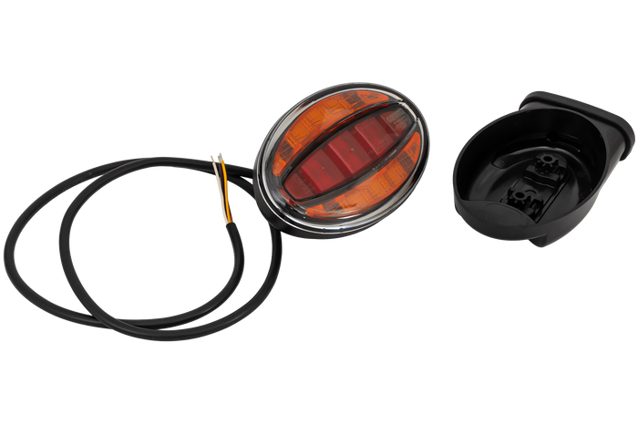 Fanale posteriore universale a LED FRISTOM FT-355 con staffa di montaggio laterale