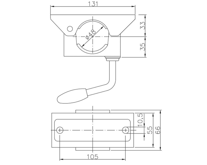 Morsetto per ruotino di appoggio WINTERHOFF KLE48 48mm