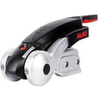 Gancio a sfera AL-KO AKS3504 con stabilizzatore per rimorchio da 3500 kg con timone tubolare da 60 mm con protezione antifurto