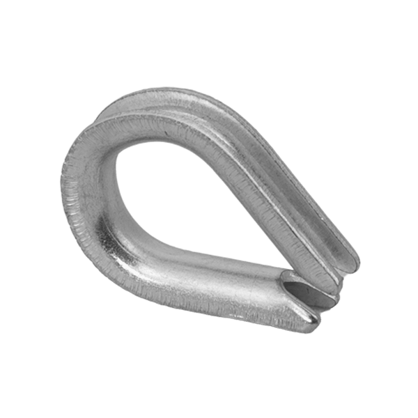 DROMET KU.4 redancia per corda, zigrinata in acciaio, 4 mm