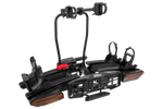 Inter Pack Velox 2 LED - portabici pieghevole da gancio traino per 2 biciclette con luci a LED (nero)