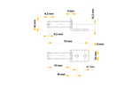 Cerniera laterale con supporto UNITRAILER BSCH 10-270+BSCHG 10-A montaggio laterale completo per rimorchio