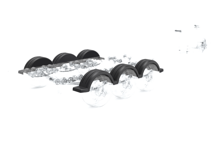 Parafango per rimorchio per barca 13" DOMAR D20422D passaruota 830/240mm