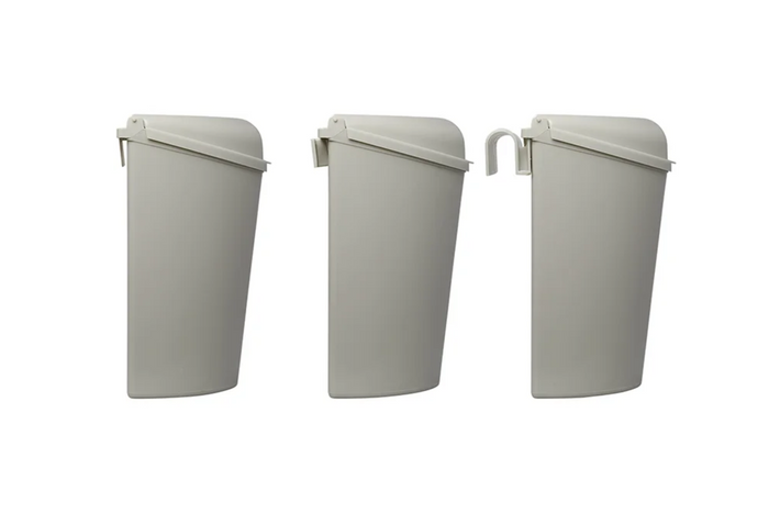 Pattumiera ProPlus 370402 con coperchio per roulotte e camper, 6 litri
