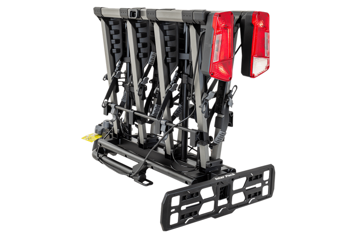 Portabici da gancio traino Inter Pack New Spider 4 per 4 biciclette