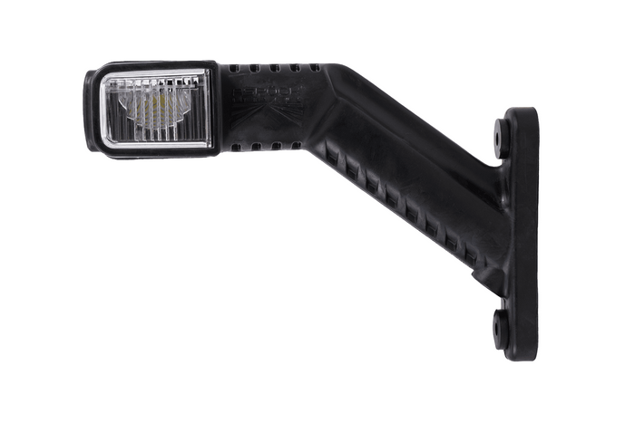 Faro di posizione sinistro a LED ASPÖCK SUPERPOINT IV su braccio in gomma