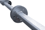 Asse KNOTT VG7-L non frenato per rimorchio 750kg 1607mm 2027mm 4x100