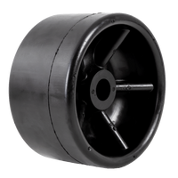 Rullo scorrevole KNOTT, rullo scorrevole in gomma da 67 mm per rimorchio per barche