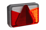 Faro posteriore ASPÖCK MULTILED V con attacco a baionetta a 5 pin e 4 funzioni rimanenti.