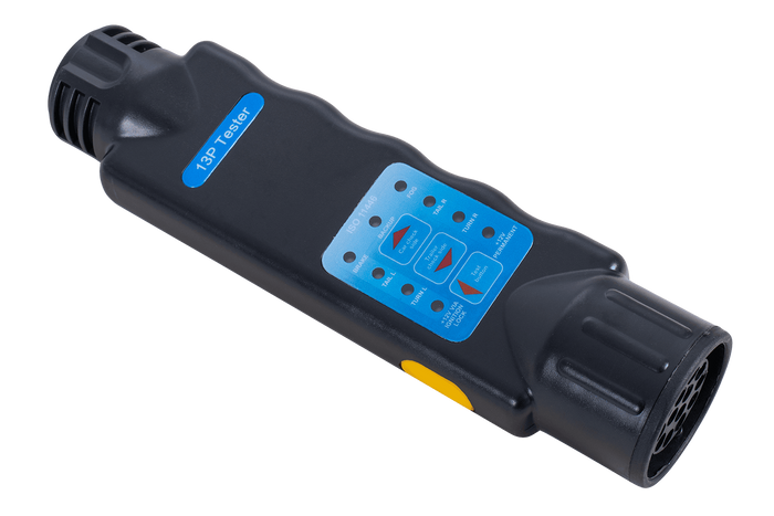 Tester per prese di corrente per rimorchi a 13 pin