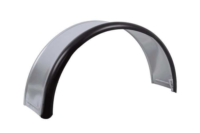Parafango per rimorchio 13-15" DOMAR DK7110 passaruota 820/240mm in metallo con bordo in gomma