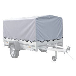 Telo di copertura per telaio H-800 UNITRAILER per rimorchio grigio 230x125cm GARDEN 230 KIPP