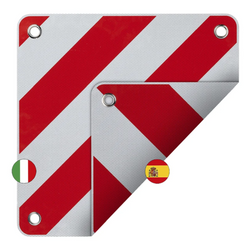 Cartello di segnalazione posteriore ProPlus 361234V01, bifacciale, 50x50 cm