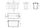 DAKEN 82211 BLACKIT LITE cassetta degli attrezzi 555x250x310mm 24l