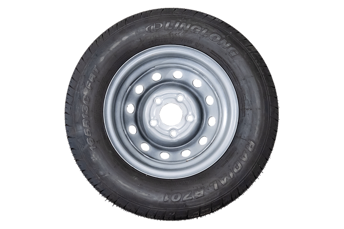 OUTLET Ruota rinforzata per rimorchio PNEUMATICO LINGLONG 165/80 R13C 96/94N CERCHIO UNITRAILER 4.5Jx13"H2 5x112 ET:30
