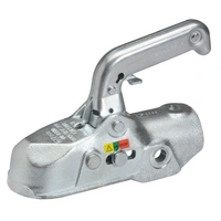 Gancio di traino WINTERHOFF WW 350-RB-K1414 per rimorchio da 3500 kg con timone in tubo da 50 mm, in ghisa.