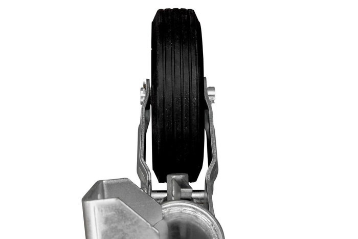 UNITRAILER ruotino di appoggio automatico con maniglia 250kg 60mm 785-955mm