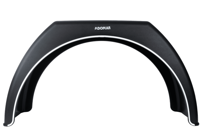 Set di due parafanghi per rimorchio 14-17" DOMAR DK3110 passaruota piatti 870/260mm