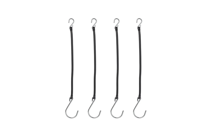 Set di quattro cavi di sicurezza con ganci ProPlus 342130S, lunghezza 285 mm