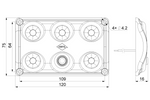 Lampada interna per auto a LED HORPOL LWD2153 da 900 lm con interruttore