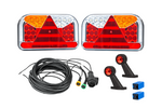 Set luci: luci posteriori a LED FRISTOM FT-170 + luci di posizione laterali a LED FRISTOM FT-009 + cablaggio MANTES 7m 13 PIN