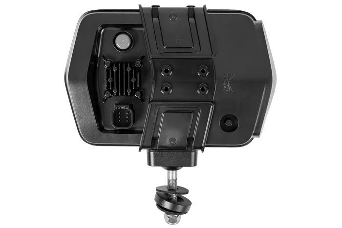 Faro anteriore a LED ASPÖCK LuxLED II con 7 funzioni, connettore DEUTSCH DT06-6S a 6 pin, lato destro.